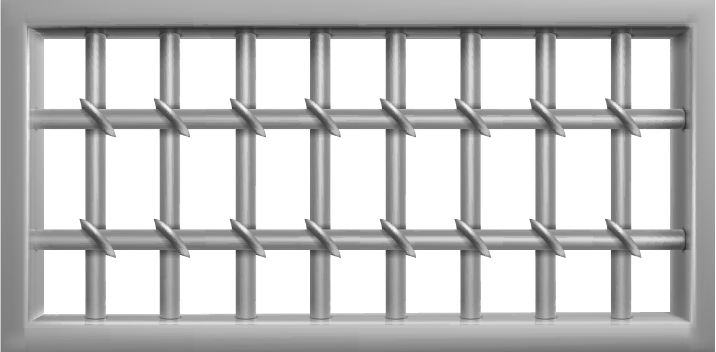 Stahlgitter Gefängnis